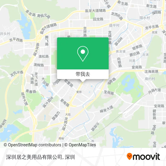 深圳居之美用品有限公司地图