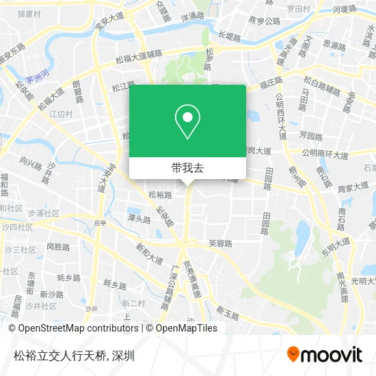 松裕立交人行天桥地图