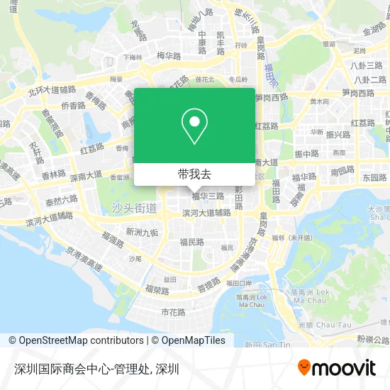 深圳国际商会中心-管理处地图