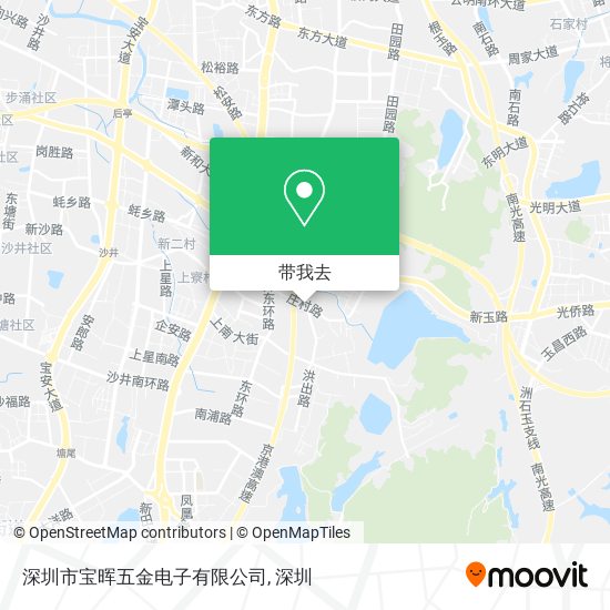 深圳市宝晖五金电子有限公司地图
