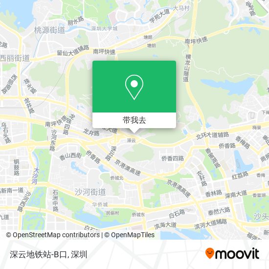 深云地铁站-B口地图