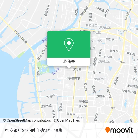 招商银行24小时自助银行地图