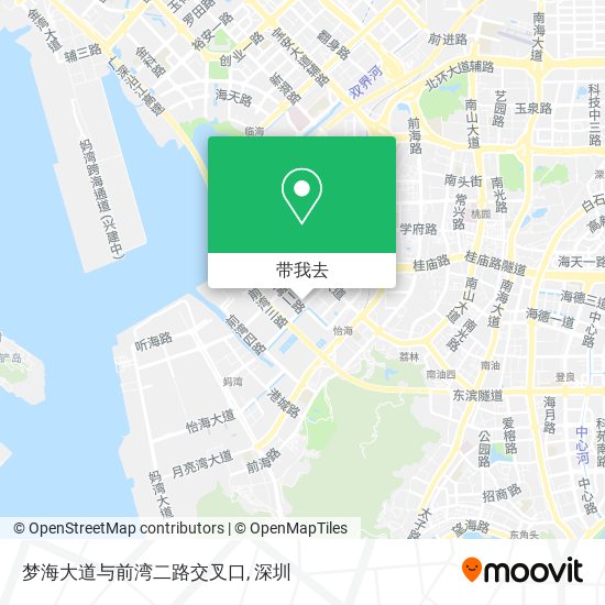 梦海大道与前湾二路交叉口地图