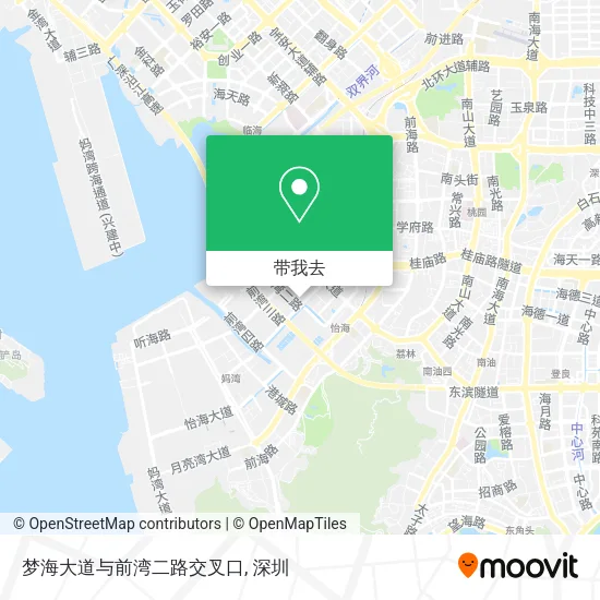梦海大道与前湾二路交叉口地图