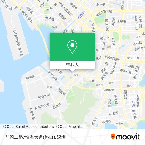 前湾二路/怡海大道(路口)地图