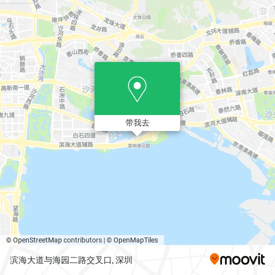 滨海大道与海园二路交叉口地图