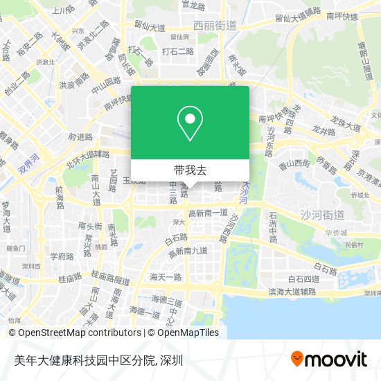美年大健康科技园中区分院地图