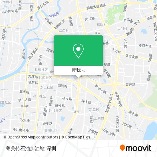 粤美特石油加油站地图