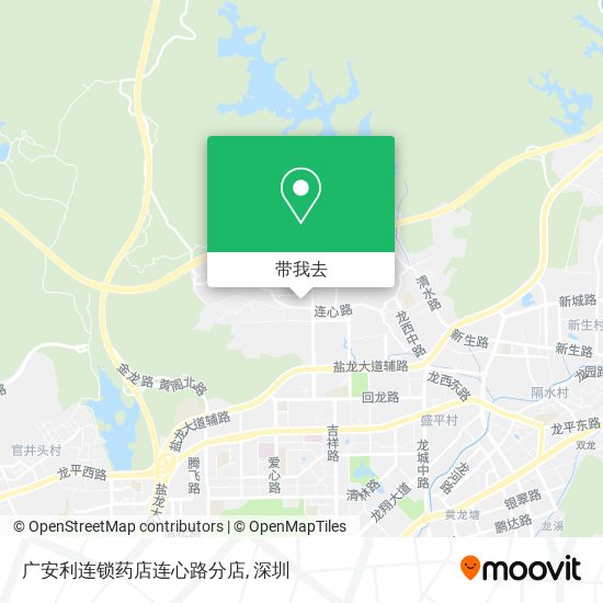 广安利连锁药店连心路分店地图