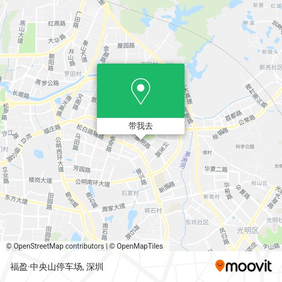 福盈·中央山停车场地图