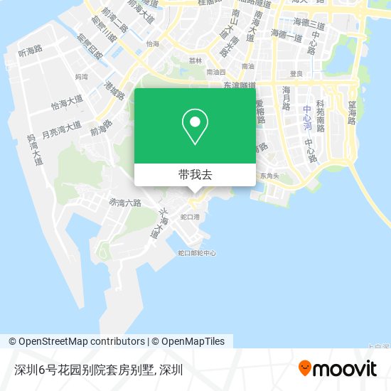 深圳6号花园别院套房别墅地图