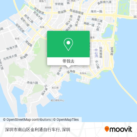 深圳市南山区金利通自行车行地图