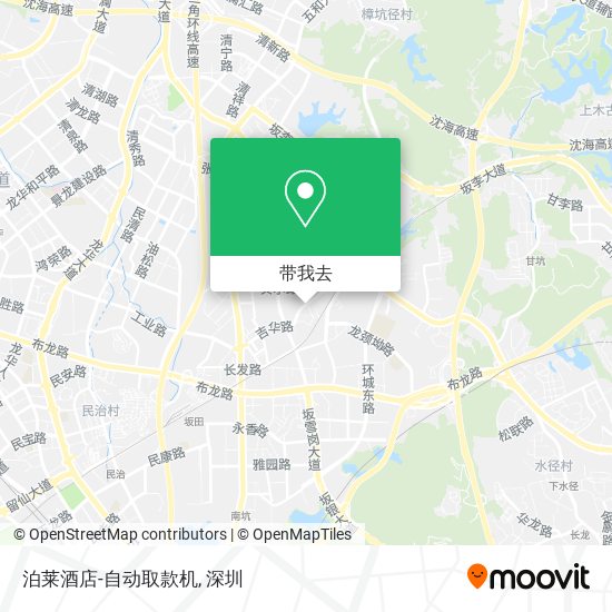 泊莱酒店-自动取款机地图