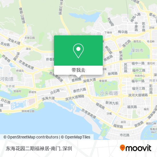 东海花园二期福禄居-南门地图