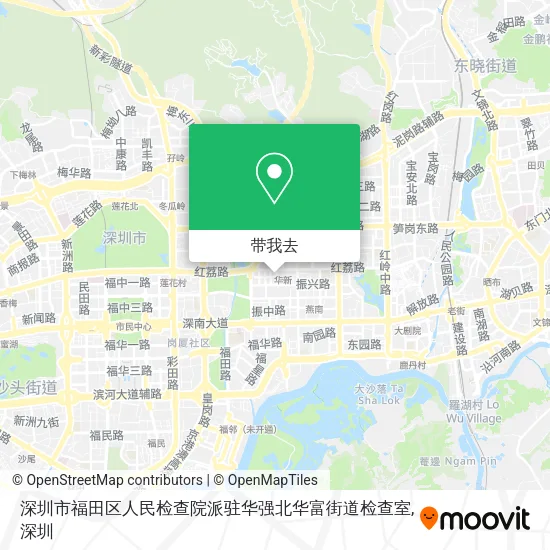 深圳市福田区人民检查院派驻华强北华富街道检查室地图