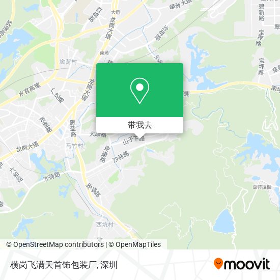 横岗飞满天首饰包装厂地图