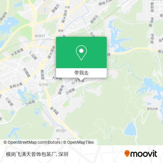 横岗飞满天首饰包装厂地图
