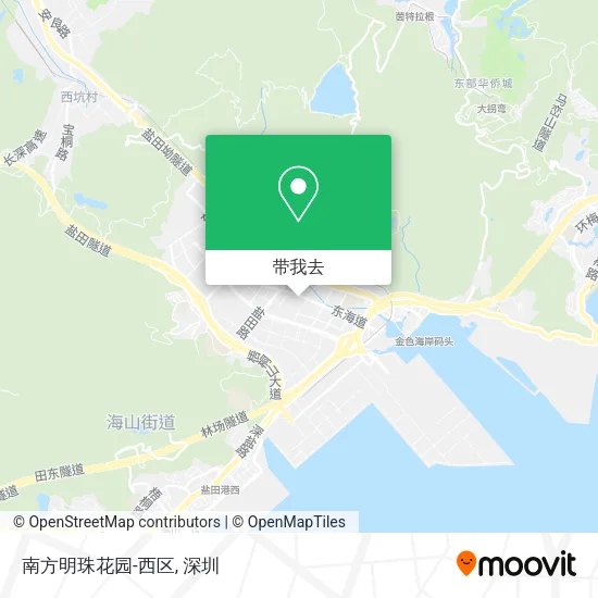 南方明珠花园-西区地图