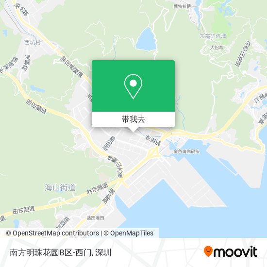南方明珠花园B区-西门地图