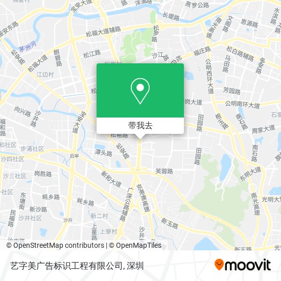 艺字美广告标识工程有限公司地图