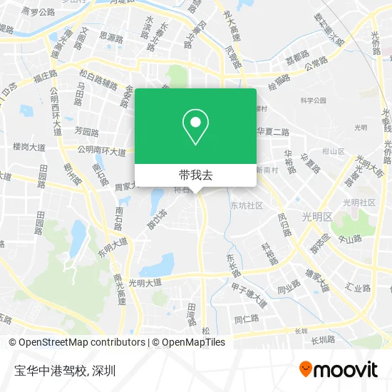 宝华中港驾校地图