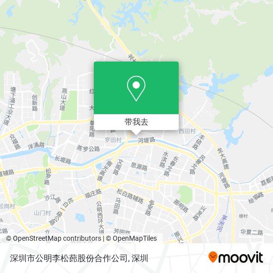 深圳市公明李松蓢股份合作公司地图