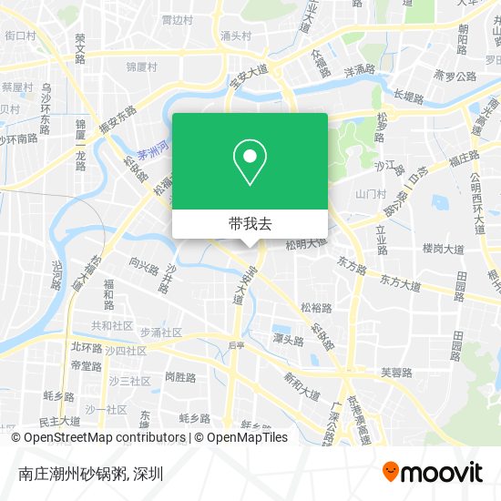 南庄潮州砂锅粥地图
