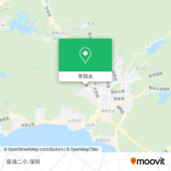 葵涌二小地图