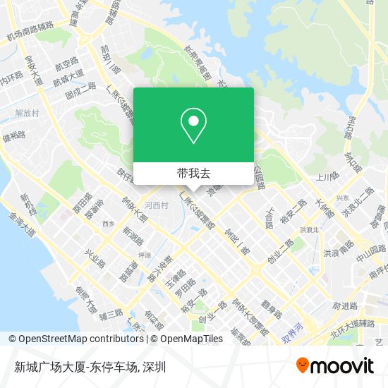 新城广场大厦-东停车场地图