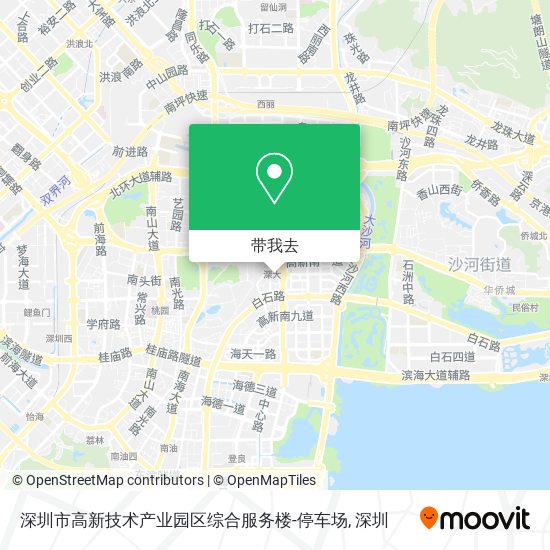 深圳市高新技术产业园区综合服务楼-停车场地图