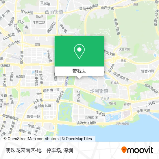 明珠花园南区-地上停车场地图