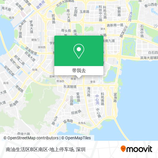 南油生活区B区南区-地上停车场地图