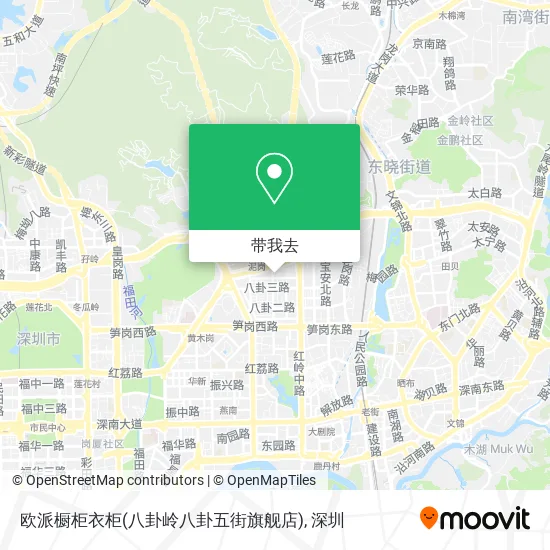 欧派橱柜衣柜(八卦岭八卦五街旗舰店)地图