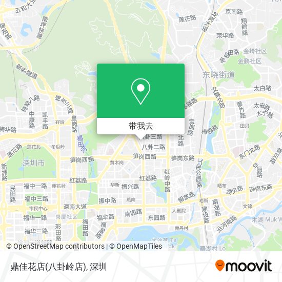鼎佳花店(八卦岭店)地图