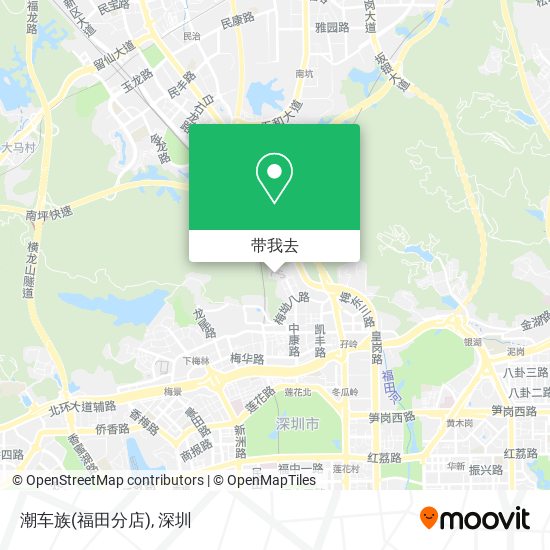 潮车族(福田分店)地图