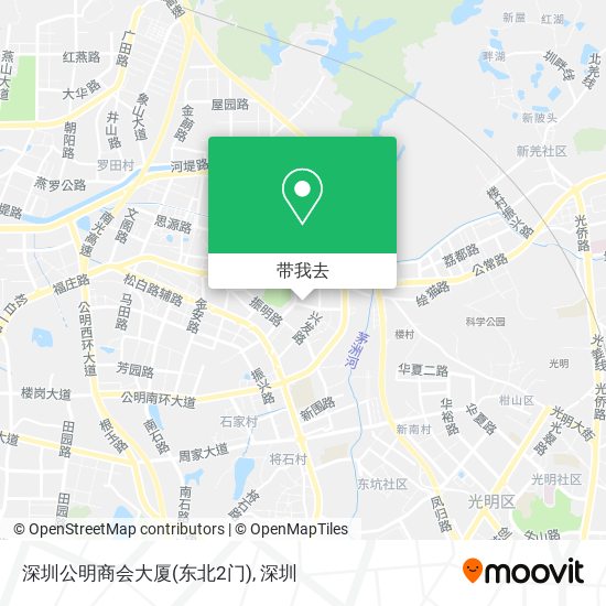 深圳公明商会大厦(东北2门)地图