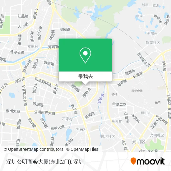 深圳公明商会大厦(东北2门)地图