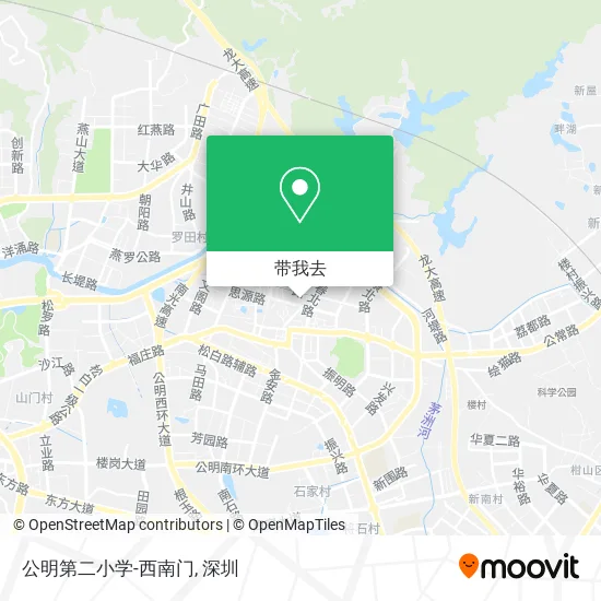 公明第二小学-西南门地图