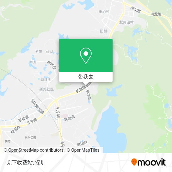 羌下收费站地图