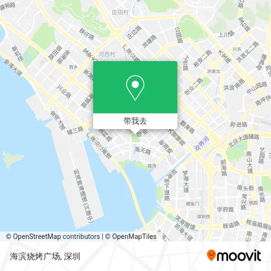 海滨烧烤广场地图