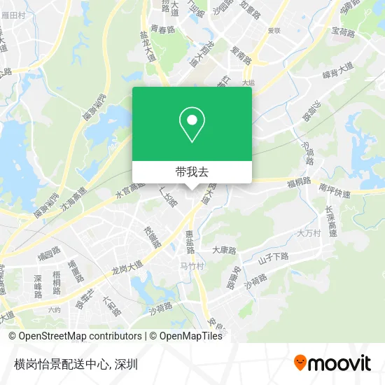 横岗怡景配送中心地图