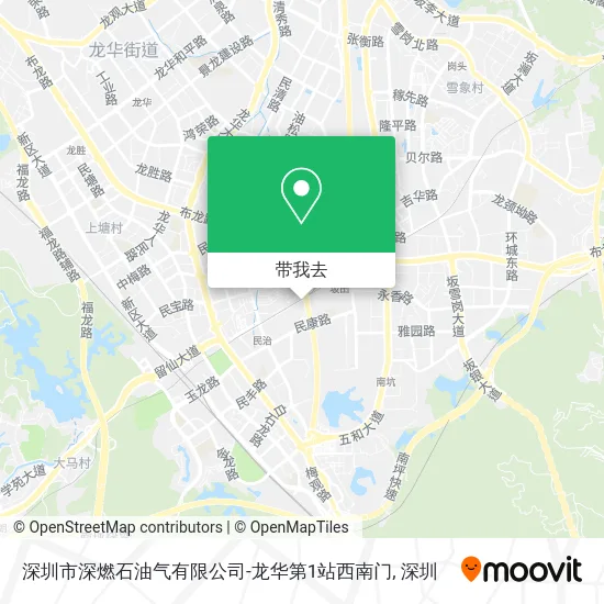 深圳市深燃石油气有限公司-龙华第1站西南门地图