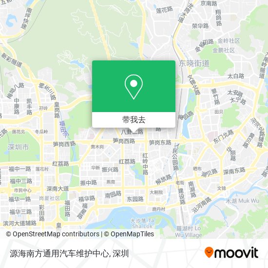 源海南方通用汽车维护中心地图