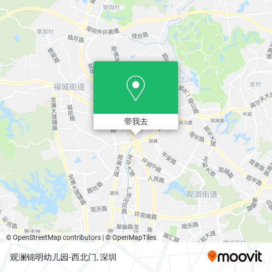 观澜锦明幼儿园-西北门地图