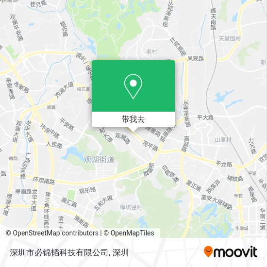 深圳市必锦韬科技有限公司地图