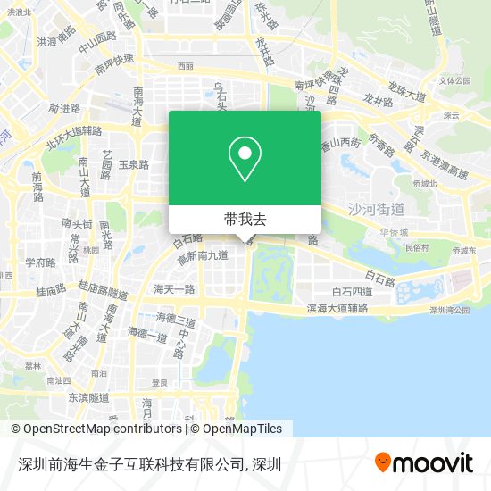 深圳前海生金子互联科技有限公司地图