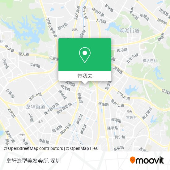 皇轩造型美发会所地图