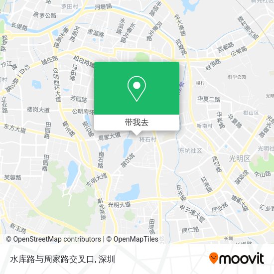 水库路与周家路交叉口地图