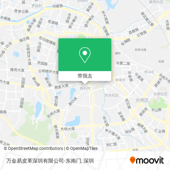 万金易皮革深圳有限公司-东南门地图