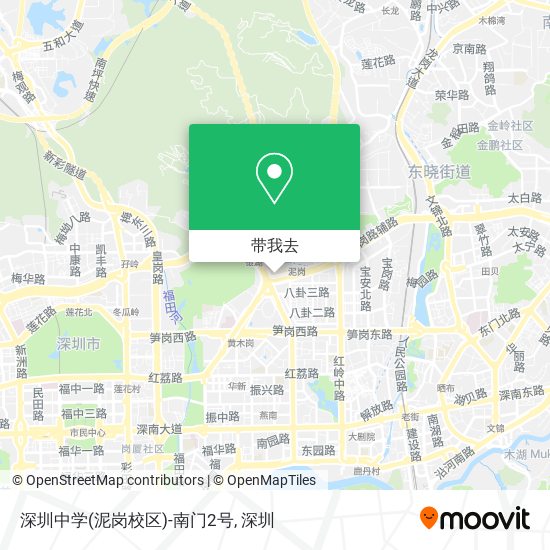 深圳中学(泥岗校区)-南门2号地图